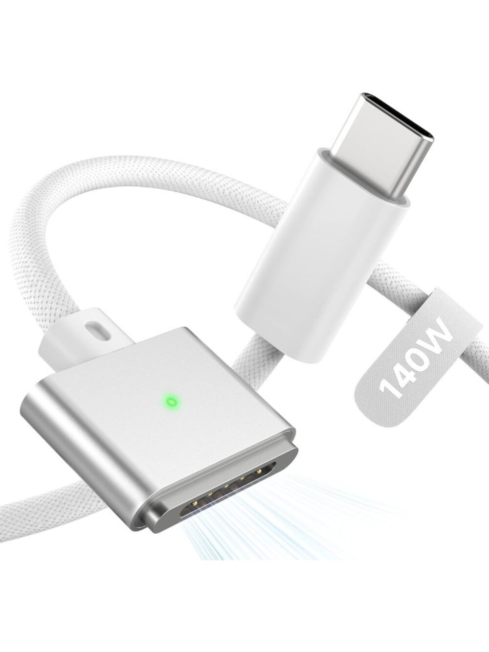Magnetic 3-in-1 USB-C Charger Cable 6.6FT for MacBook Air/Pro, 140W Fast